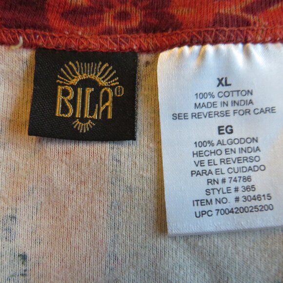 Bila Multicolored Short Sleeves Women’s Knit Top Size XL - Picture 7 of 8